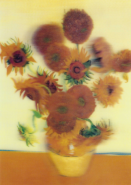 L.M. Kartenvertrieb - Vincent van Gogh - Sunflowers - Art - 3D Postcard