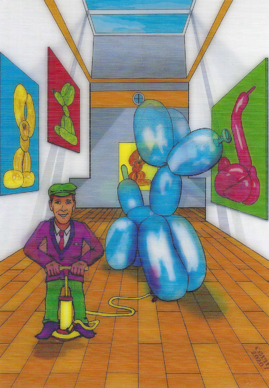 L.M. Kartenvertrieb - Michael Cerny - Balloon Art - Balloons - Lenticular Postcard
