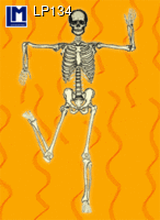 Dancing Skeleton Postcard - Lenticular Postcard - LM Kartenvertrieb - Postcrossing Postcard