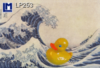 L.M. Kartenvertrieb - Hokusai Wave with Rubber Duck - Lenticular Postcard