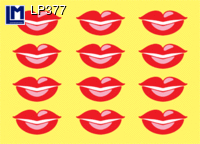 L.M. Kartenvertrieb - Kissing - Lips - Lenticular Postcard