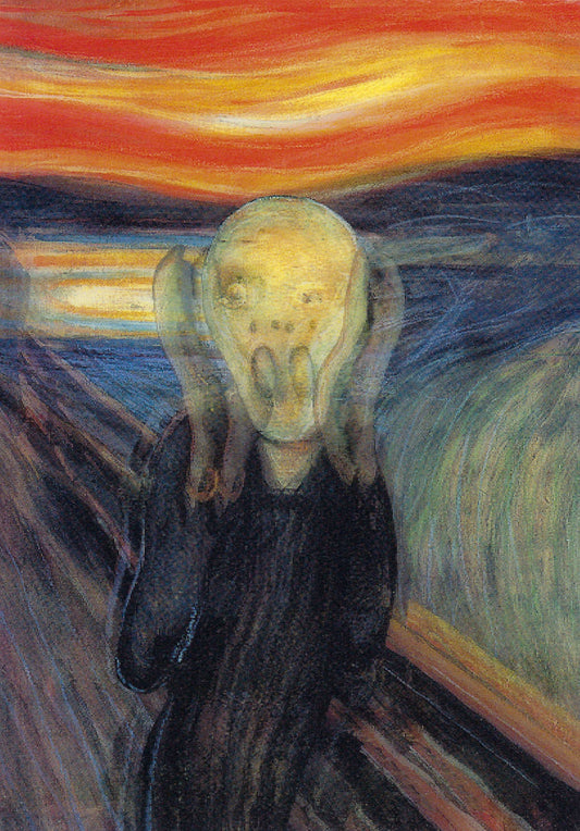 L.M. Kartenvertrieb - Munch - The Scream - Ghost - Art - 3D Postcard