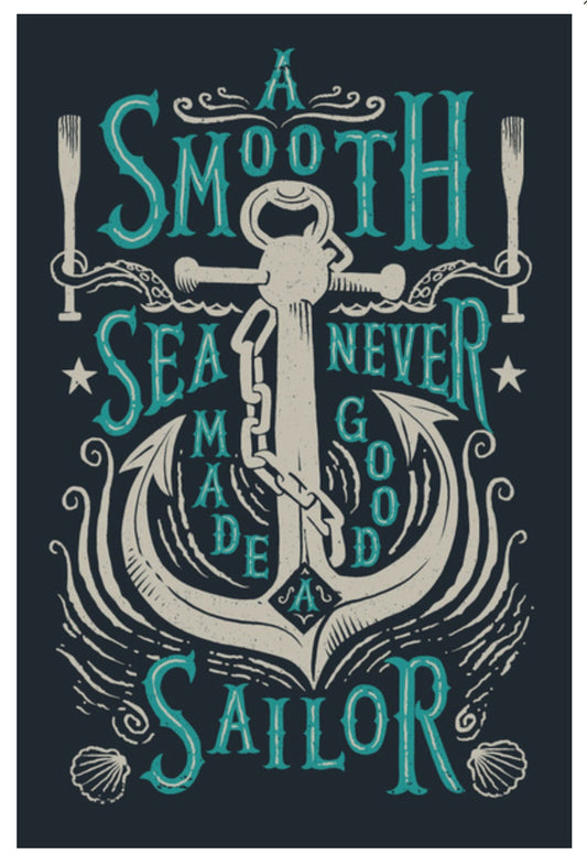 Lantern Press - Sailor - Sailing - Sea - Anchor - Postcard