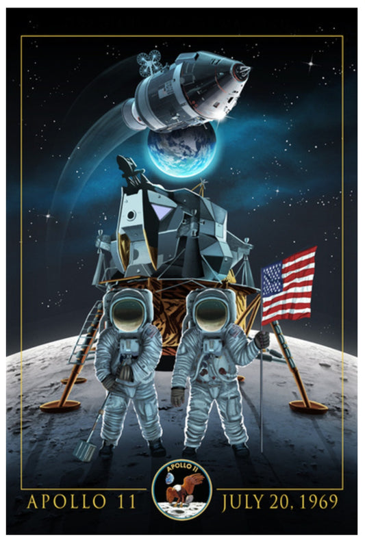 Lantern Press Postcard - Apollo 11 - Space Postcard - Postcrossing Postcard