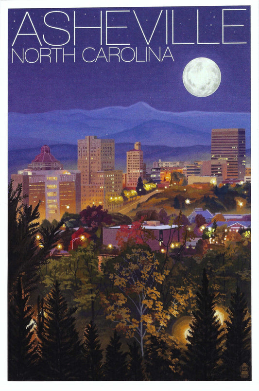 Lantern Press Postcard - Asheville North Carolina Postcard - Postcrossing Postcard