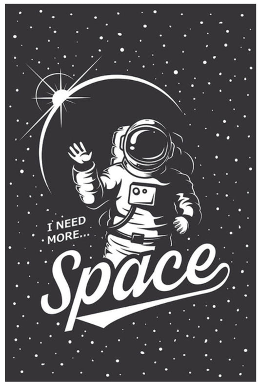 Lantern Press Postcard - Space Postcard - I Need More Space - Postcrossing Postcard