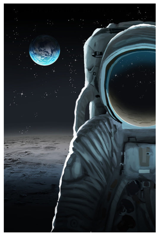 Lantern Press Postcard - Astronaut Postcard - Space Postcard - Postcrossing Postcard
