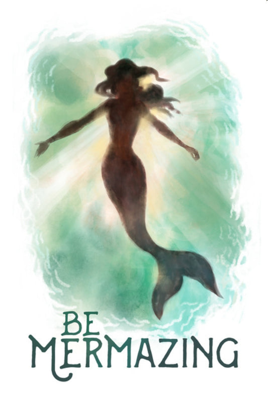 Lantern Press - Be Mermazing - Mermaid - Postcard