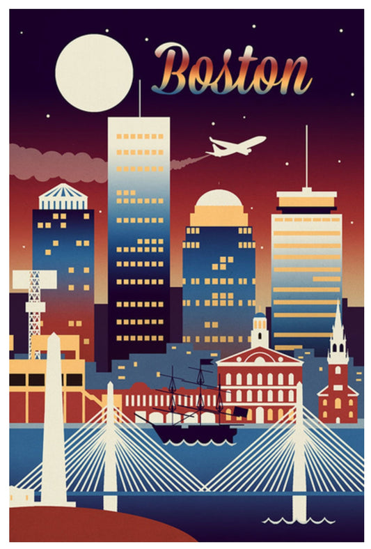 Lantern Press Postcard - Boston Postcard - Boston Massachusetts - Postcrossing Postcard - Postcards for Postcrossing