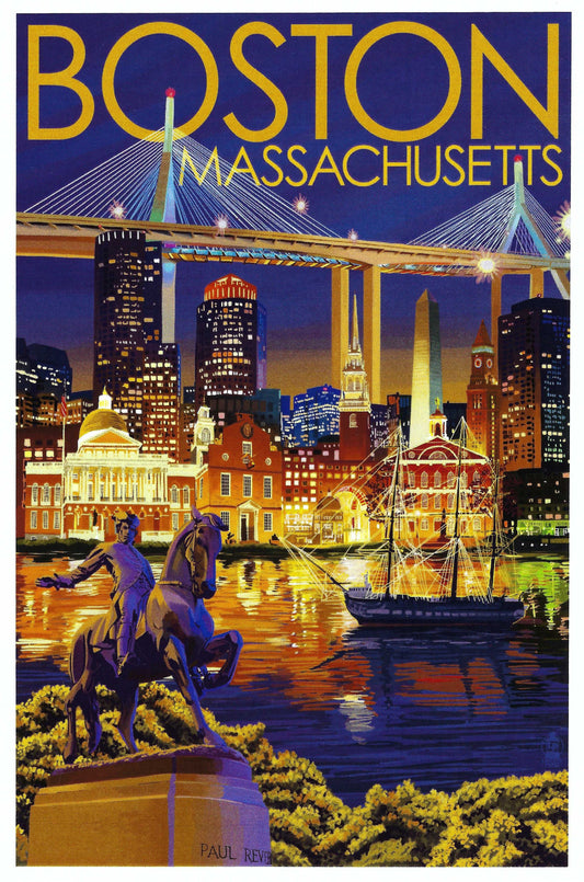 Lantern Press Postcard - Boston Massachusetts Postcard - Postcrossing Postcard - Postcards for Postcrossing