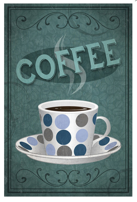Coffee Postcard - Lantern Press - Art - Postcrossing postcards