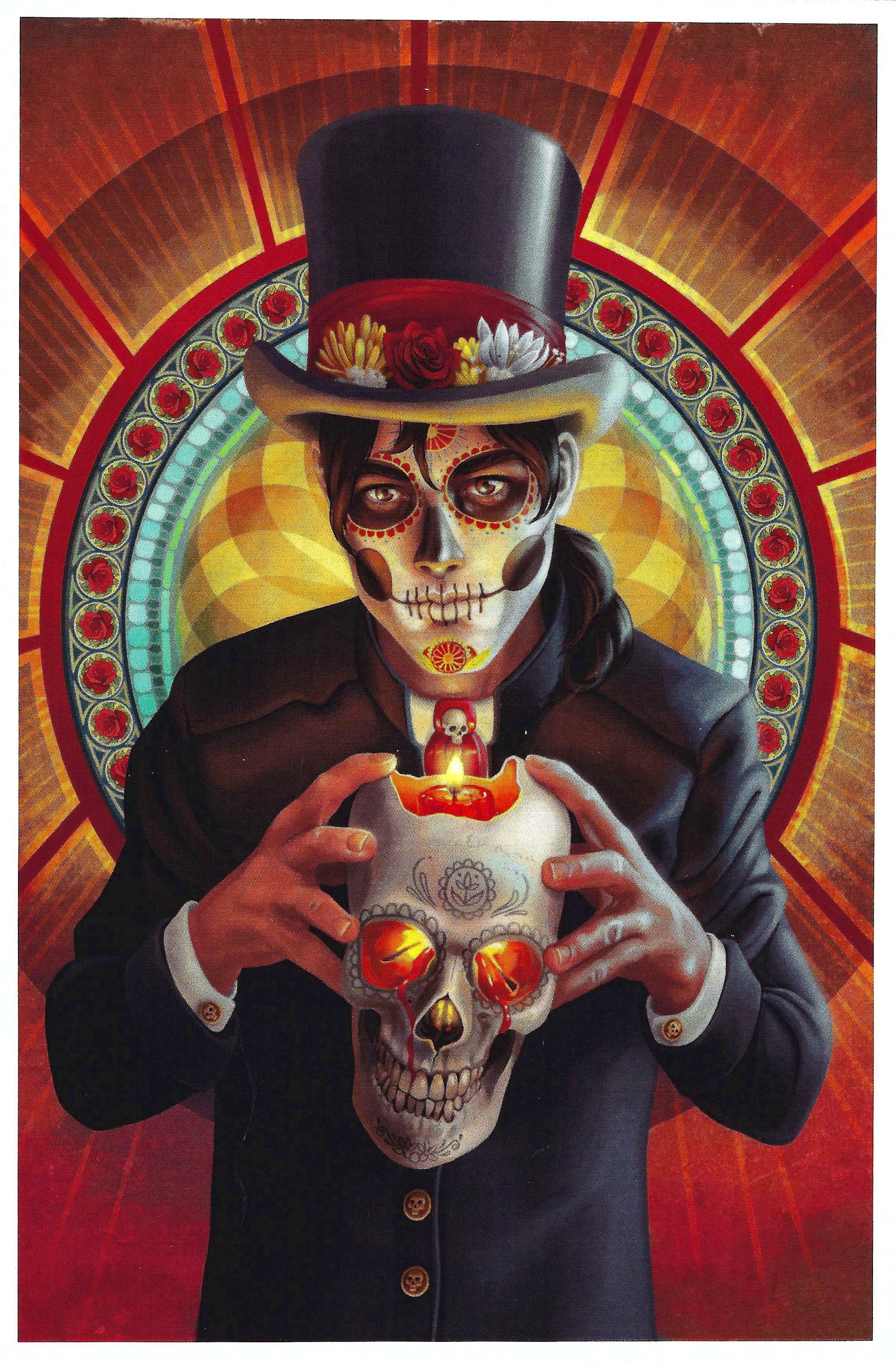 Dia de los Muertos Postcard by Lantern Press - Day of the Dead - Candle - Skeleton