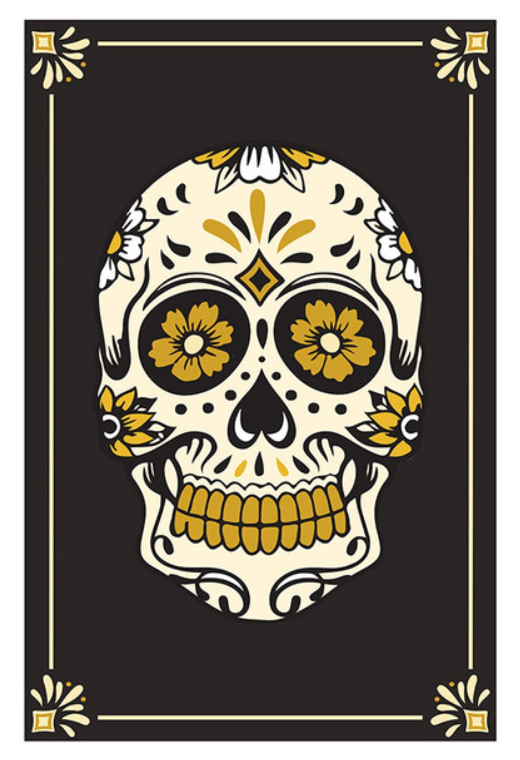 Lantern Press - Day of the Dead - Sugar Skull - Postcard