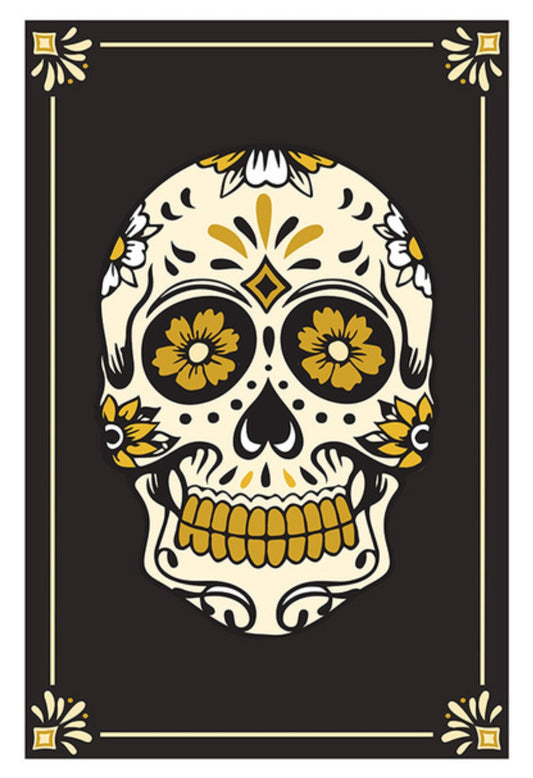 Lantern Press - Day of the Dead - Sugar Skull - Postcard