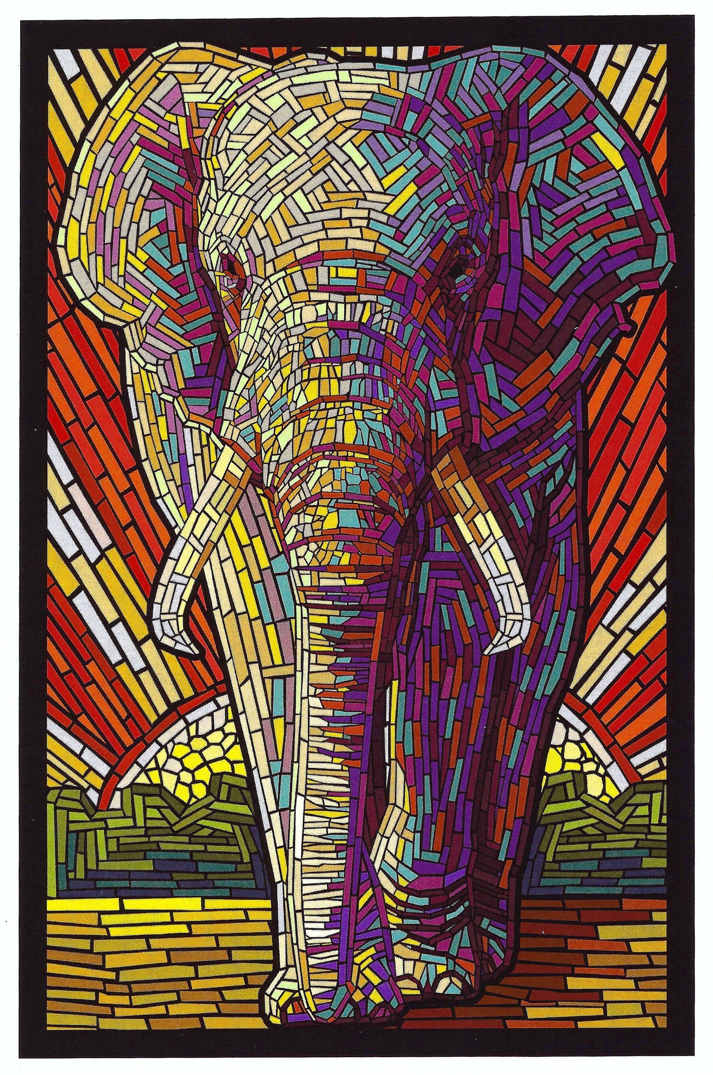 Elephant Postcard Pack – Illustrated Postcards, Stickers & Washi Tape