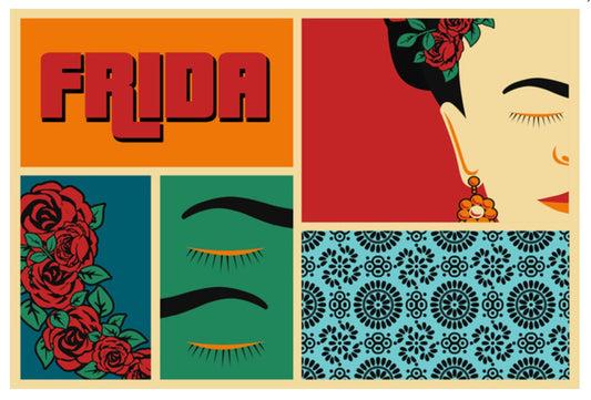 Lantern Press - Frida Kahlo - Pop Art - Postcard
