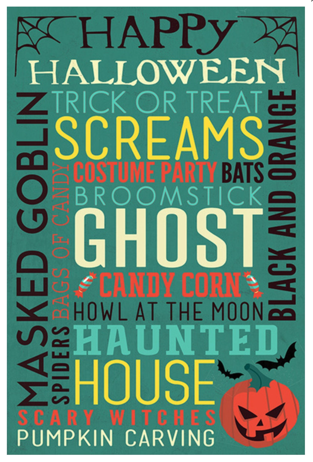 Halloween Postcard - Lantern Press Halloween Postcard - Postcrossing Postcards