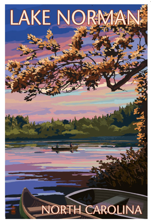 Lantern Press - Lake Norman, North Carolina - Postcard
