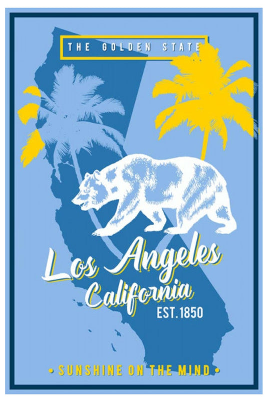 Los Angeles California Postcard - Lantern Press - The Golden State