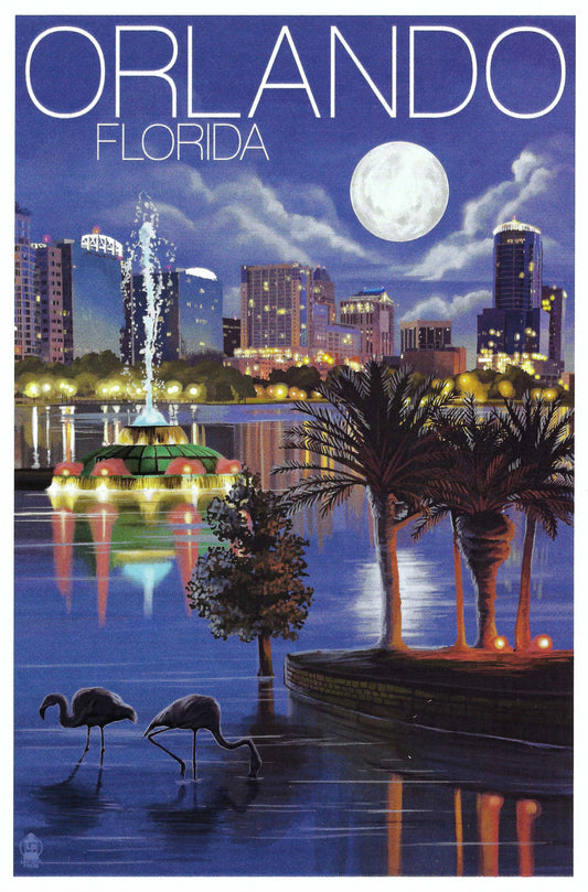 Orlando Florida Postcard by Lantern Press