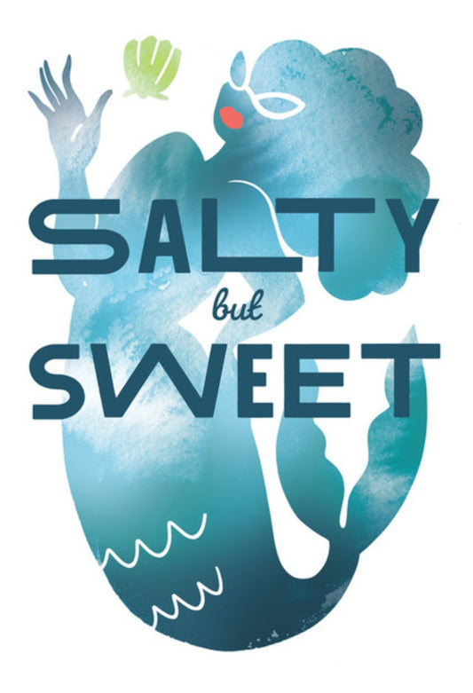 Lantern Press - Mermaid - Salty but Sweet - Postcard