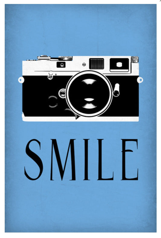 Lantern Press - Smile - Camera - Postcard