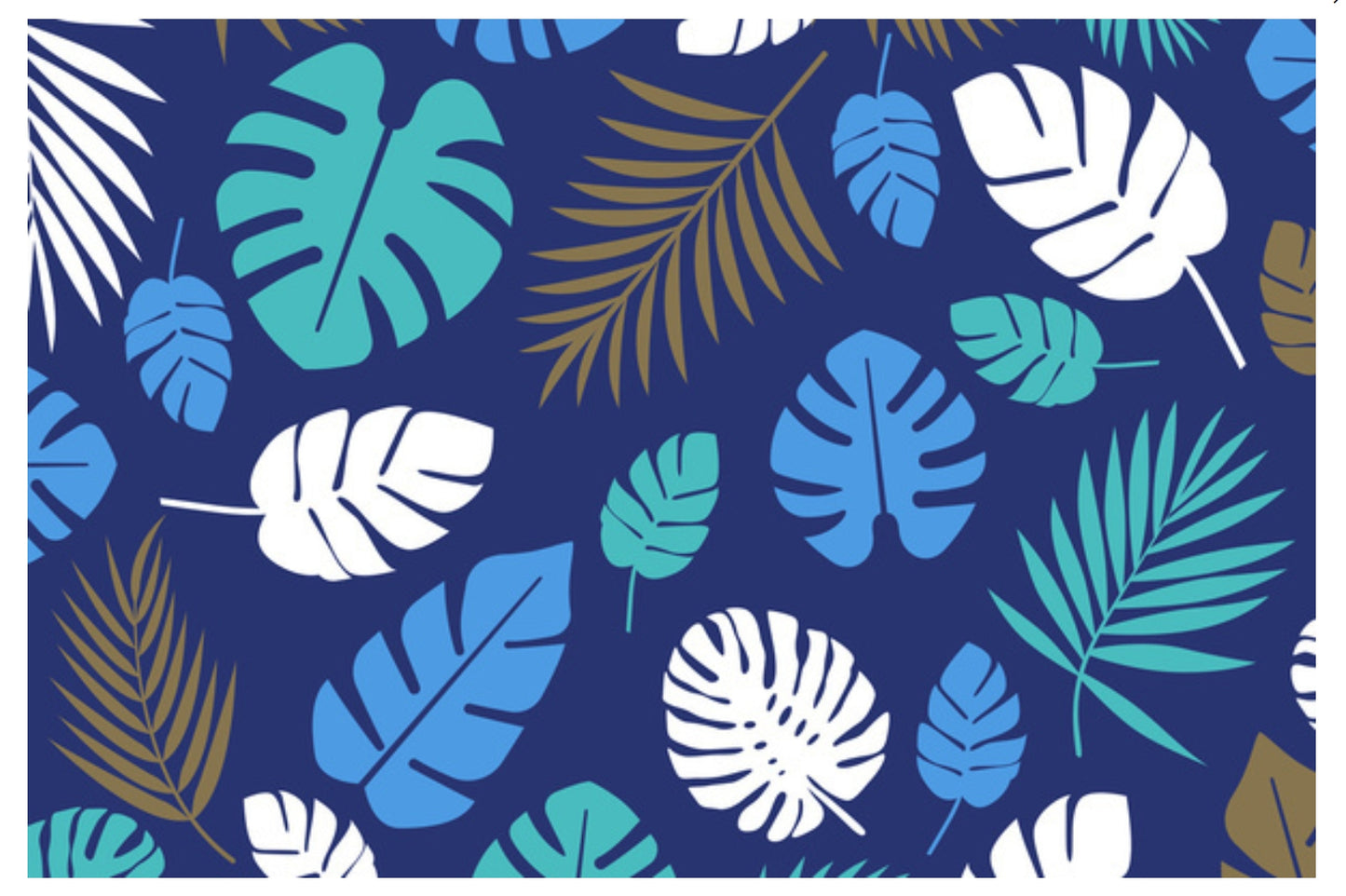 Lantern Press - Tropical Palm Fronds & Leaves - Postcard