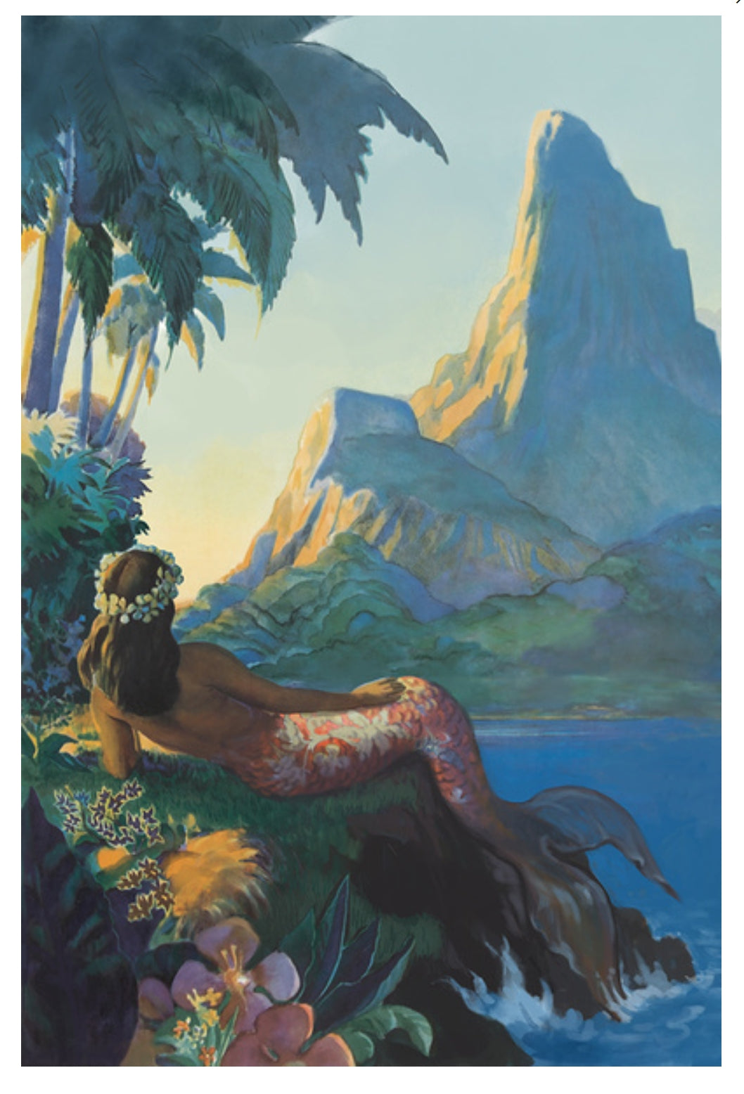 Lantern Press - Tropical Mermaid - Postcard