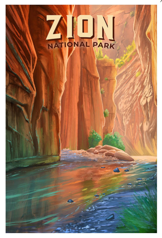 Lantern Press - Zion National Park - Utah - Postcard