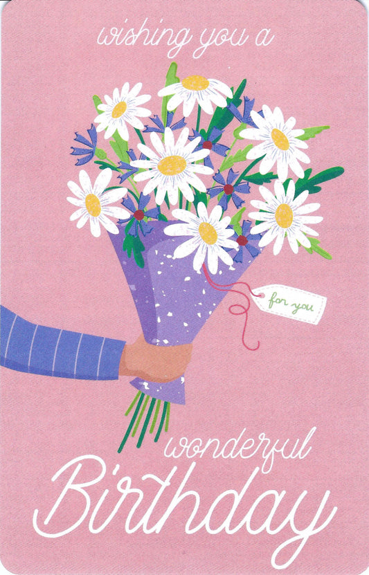 Luna Cards - Happy Birthday - Bouquet - Flowrs - Mini Postcard