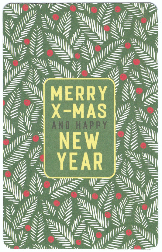 Luna Cards - Merry Christmas and Happy New Year  - Mini Postcard