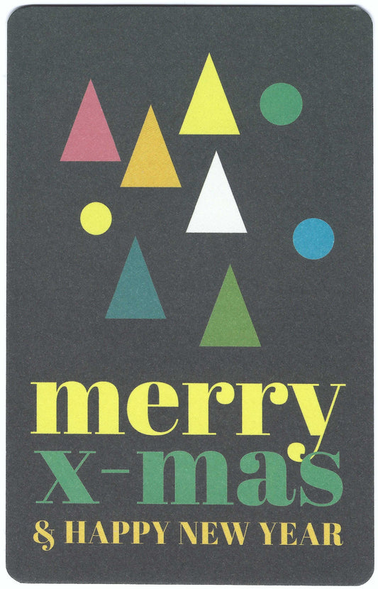 Luna Cards - Merry X-Mas & Happy New Year - Mini Postcard