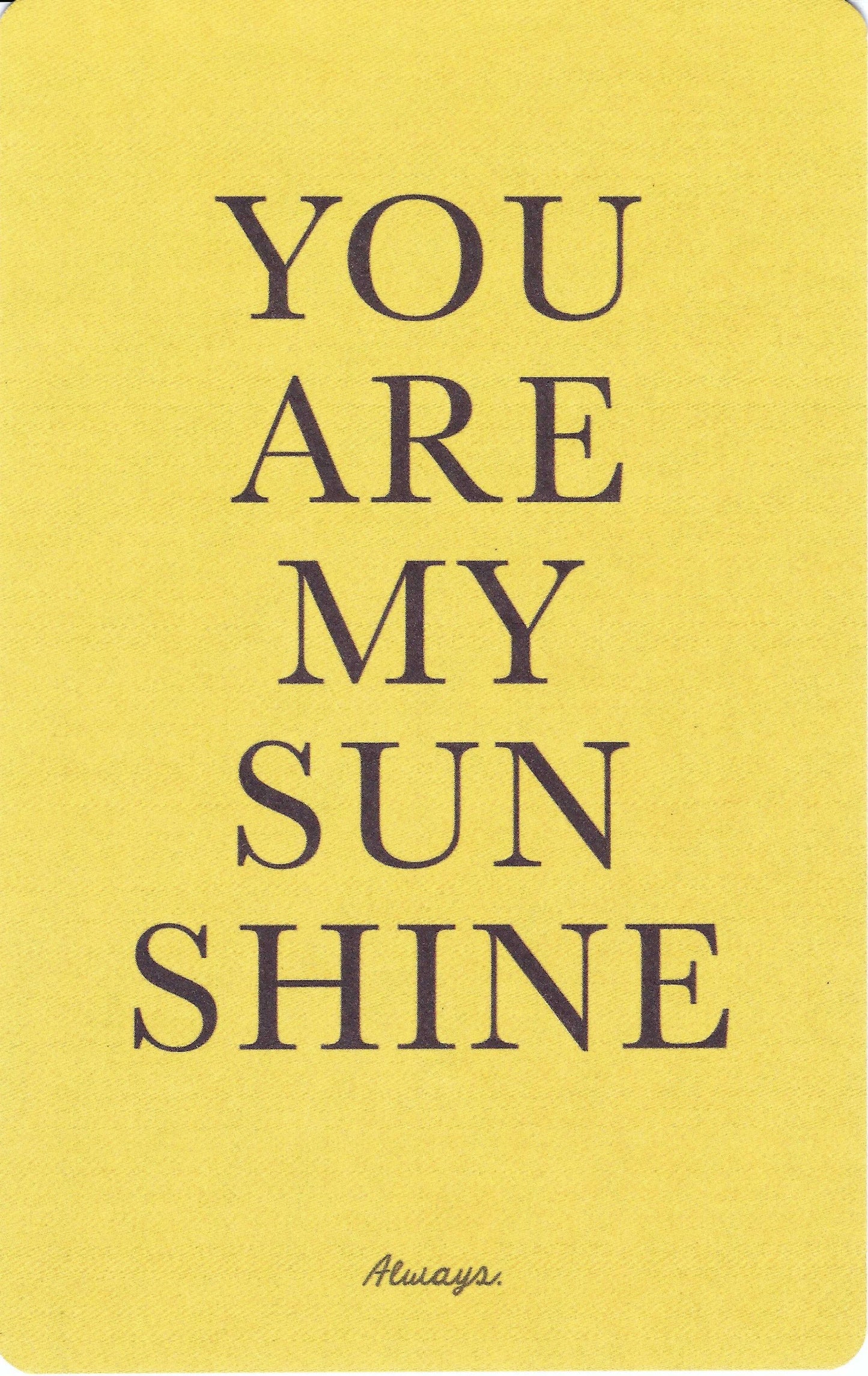 Luna Cards - You Are My Sunshine - Mini Postcard