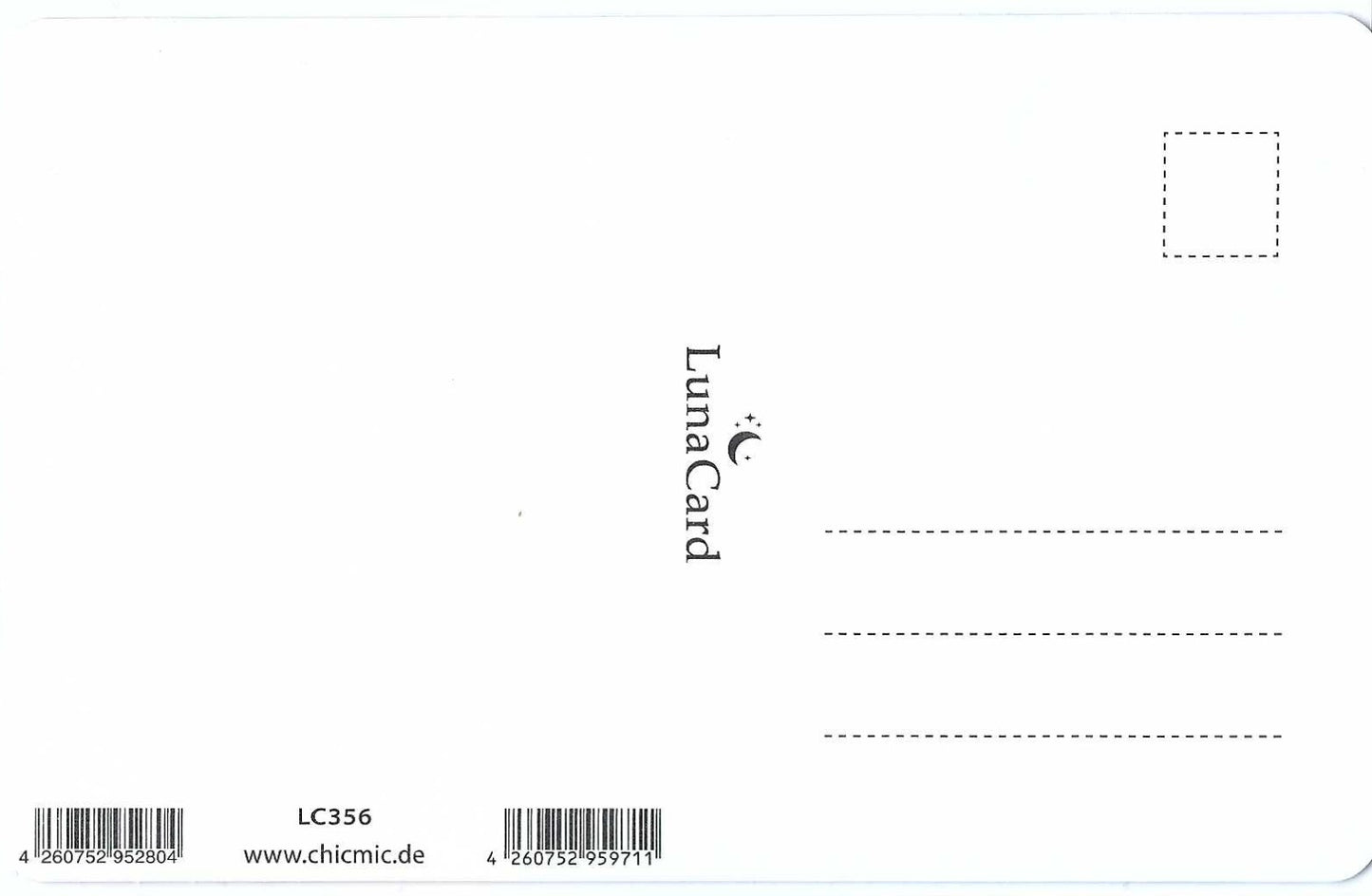 Red Poppy Meadow Mini Postcard by Luna Cards