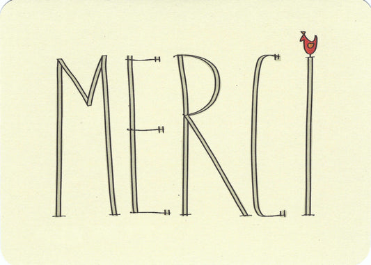 Merci - Thank You Postcard by Gutrath Verlag - Imke Sönnichsen