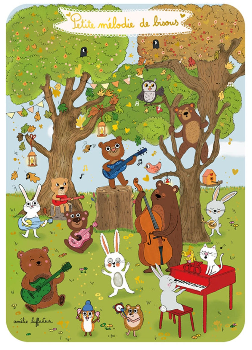 Melody Postcard by Cartes d'Art with foil details