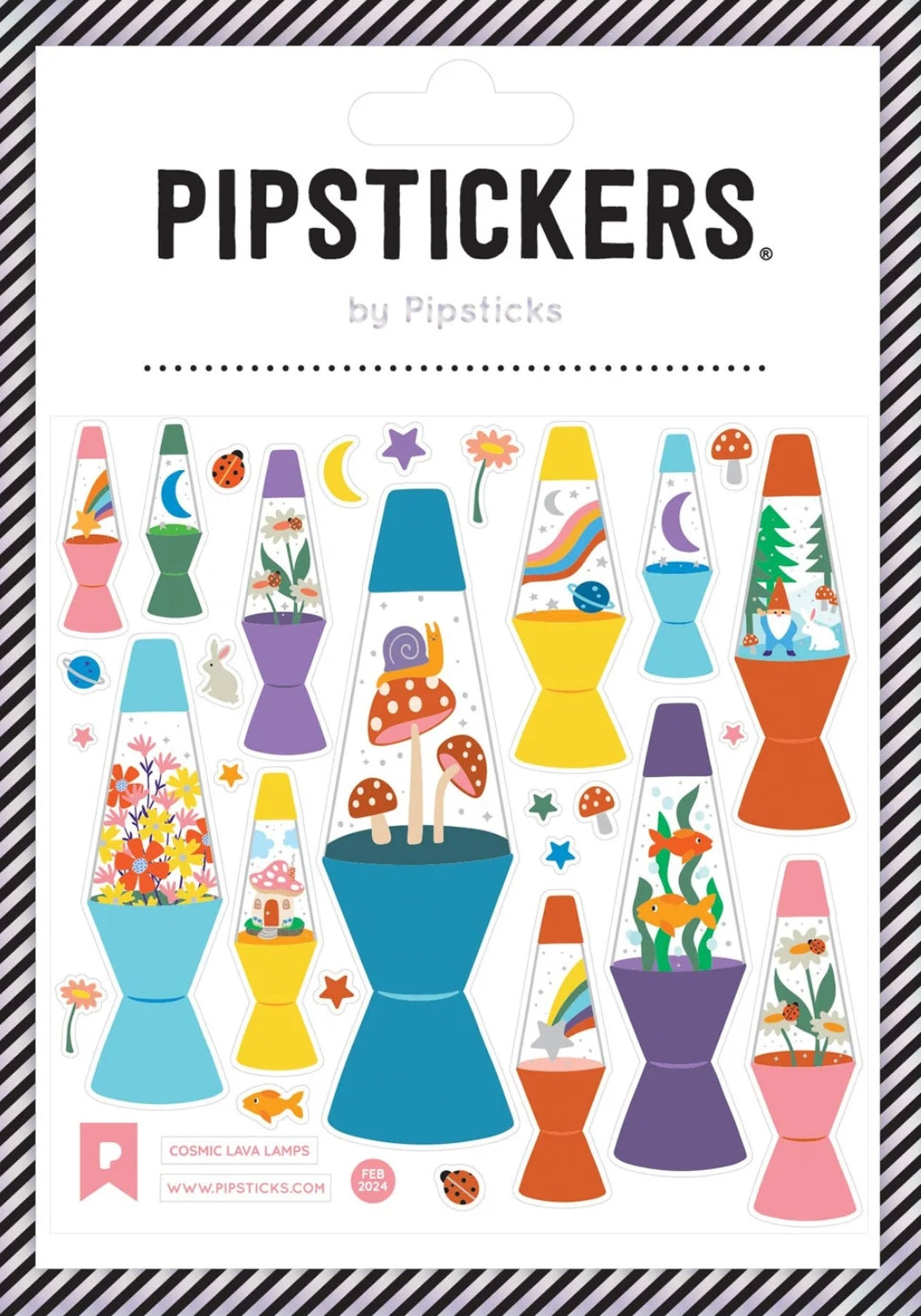 Pipsticks - Cosmic Lava Lamps - Sticker Sheet