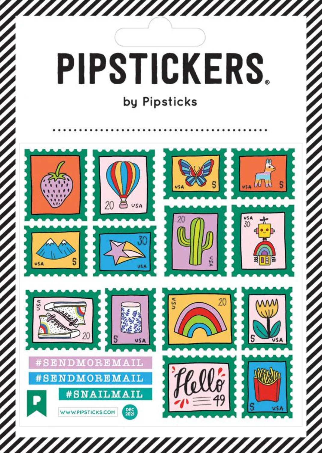 Pipsticks - Fuzzy Stamp It - Stamps - Sticker Sheet