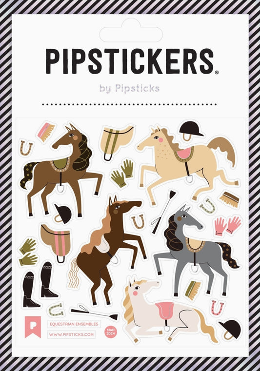 Pipsticks - Horse - Equestrian Ensembles - Sticker Sheet