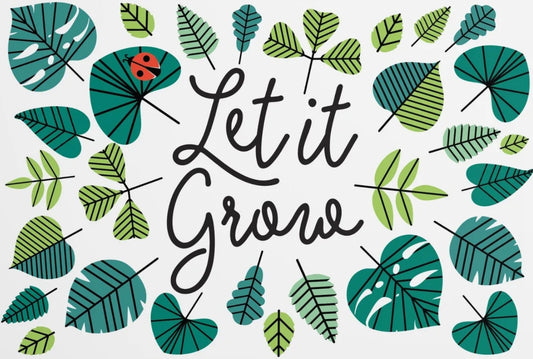 Pipsticks - Let It Grow - Plants - Leaves - Postcard