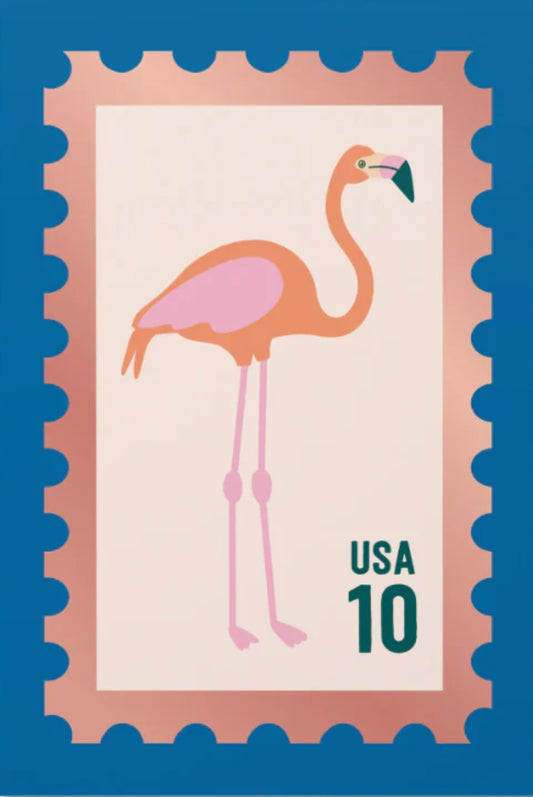 Pipsticks - Pink Flamingo - Stamp - Postcard