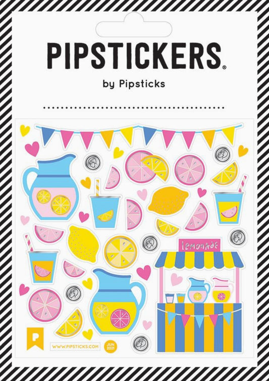 Pipsticks - Squeeze the Day - Lemonade - Lemons - Sticker Sheet