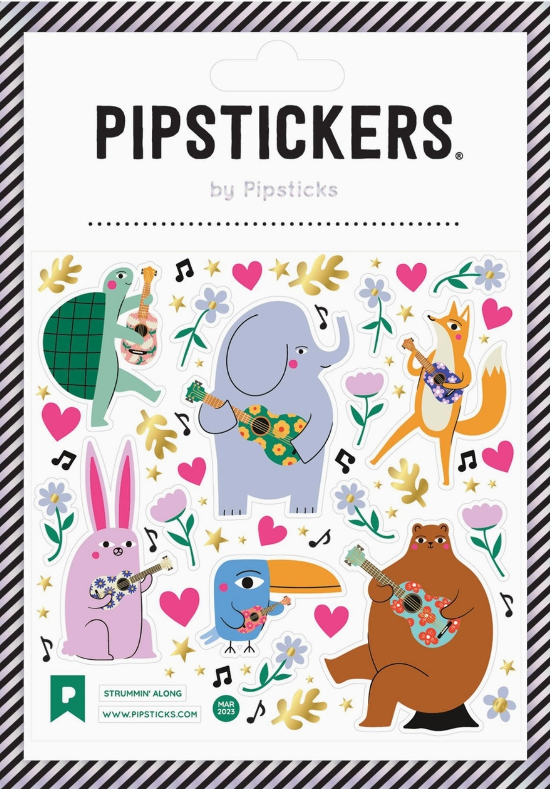 Pipsticks - Strummin' Along - Animals - Sticker Sheet