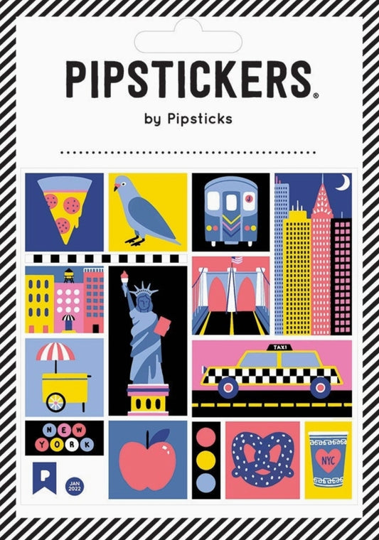 Pipsticks - New York City - The Big Apple - Sticker Sheet