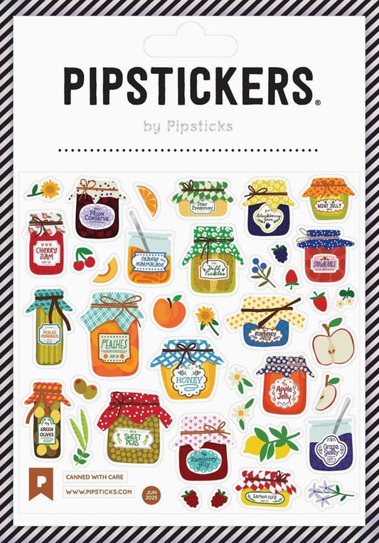 Pipsticks Sticker Sheet - Canned with Care - Stickers