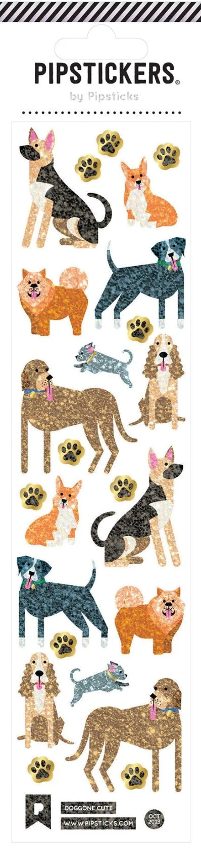 Pipsticks Stickers - Dogs - Doggone Cute - Sticker Sheet