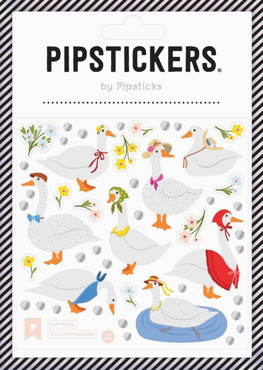 Pipsticks Stickers - Geese - Goose - Glam Geese - Sticker Sheet