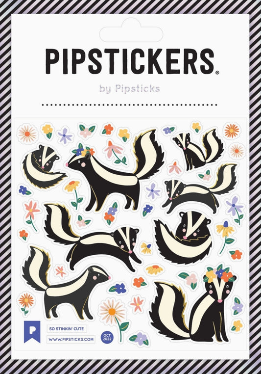 Pipsticks Stickers - Skunk - So Stinkin' Cute - Sticker Sheet