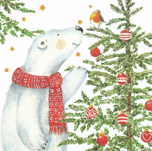 Polar Bear Christmas Postcard by Edition Gollong