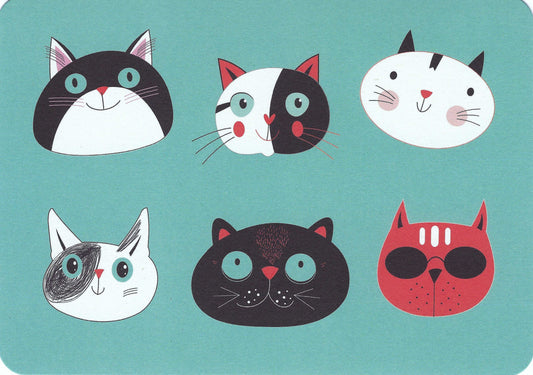 Portraits of Cats - Cat Postcard by Gutrath Verlag